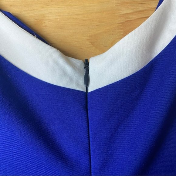 GLAMOUR BUNNY drey Royal Blue 1950s Style Pencil Dress  Retro Pinup - Picture 4 of 10